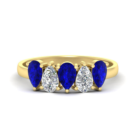 1.25-carat-5-stone-wedding-band-sapphire-teardrop-in-yellow-gold-fdwb8008pegsablsleep-1.25ct-nl-yg.jpg