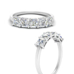 Load image into Gallery viewer, 1.25-carat-basket-5-asscher-cut-wedding-ring-in-white-gold-FD10118B-0.25-ANGLE3-NL-WG
