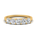 Load image into Gallery viewer, 1.25-carat-basket-5-asscher-cut-wedding-ring-in-yellow-gold-FD10118B-0.25-ANGLE3-NL-YG
