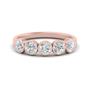 1.25-carat-bezel-set-5-round-diamond-wedding-ring-in-FD10558B-0.25CT-NL-RG