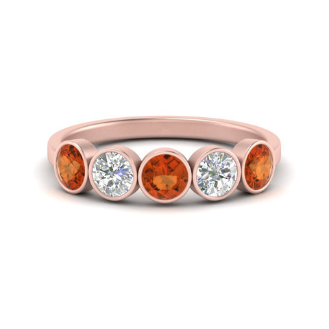1.25-carat-bezel-set-5-round-orange-sapphire-wedding-ring-in-rose-gold-FD10558B-0.25CTGSAOR-NL-RG.jpg?v=1757070499