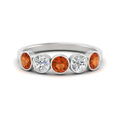1.25-carat-bezel-set-5-round-orange-sapphire-wedding-ring-in-white-gold-FD10558B-0.25CTGSAOR-NL-WG.jpg?v=1757070500