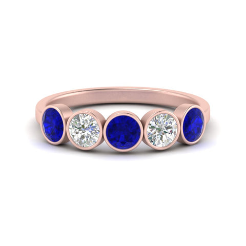 1.25-carat-bezel-set-5-round-sapphire-wedding-ring-in-rose-gold-FD10558B-0.25CTGSABL-NL-RG.jpg?v=1757070499