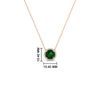 Load image into Gallery viewer, 1.5-carat-beautiful-halo-diamond-pendant-necklace-with-emerald-in-FDPD10984GEMGR-1.50CT-NL-RG-CS