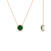 Load image into Gallery viewer, 1.5-carat-beautiful-halo-diamond-pendant-necklace-with-emerald-in-FDPD10984GEMGR-1.50CT-NL-RG-CS