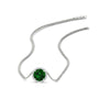 Load image into Gallery viewer, 1.5-carat-beautiful-halo-diamond-pendant-necklace-with-emerald-in-FDPD10984GEMGR-1.50CT-NL-WG-CS