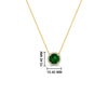 Load image into Gallery viewer, 1.5-carat-beautiful-halo-diamond-pendant-necklace-with-emerald-in-FDPD10984GEMGR-1.50CT-NL-YG-CS