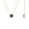 Load image into Gallery viewer, 1.5-carat-beautiful-halo-diamond-pendant-necklace-with-emerald-in-FDPD10984GEMGR-1.50CT-NL-YG-CS