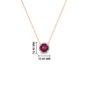 Load image into Gallery viewer, 1.5-carat-beautiful-halo-diamond-pendant-necklace-with-pink-sapphire-in-FDPD10984GSADRPI-1.50CT-NL-RG-CS