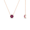 Load image into Gallery viewer, 1.5-carat-beautiful-halo-diamond-pendant-necklace-with-pink-sapphire-in-FDPD10984GSADRPI-1.50CT-NL-RG-CS