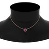 Load image into Gallery viewer, 1.5-carat-beautiful-halo-diamond-pendant-necklace-with-pink-sapphire-in-FDPD10984GSADRPI-1.50CT-NL-RG-CS