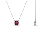 Load image into Gallery viewer, 1.5-carat-beautiful-halo-diamond-pendant-necklace-with-pink-sapphire-in-FDPD10984GSADRPI-1.50CT-NL-WG-CS
