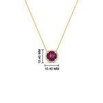 Load image into Gallery viewer, 1.5-carat-beautiful-halo-diamond-pendant-necklace-with-pink-sapphire-in-FDPD10984GSADRPI-1.50CT-NL-YG-CS
