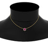 Load image into Gallery viewer, 1.5-carat-beautiful-halo-diamond-pendant-necklace-with-pink-sapphire-in-FDPD10984GSADRPI-1.50CT-NL-YG-CS