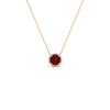 Load image into Gallery viewer, 1.5-carat-beautiful-halo-diamond-pendant-necklace-with-ruby-in-FDPD10984GRUDR-1.50CT-NL-RG-CS