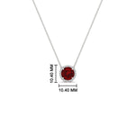 Load image into Gallery viewer, 1.5-carat-beautiful-halo-diamond-pendant-necklace-with-ruby-in-FDPD10984GRUDR-1.50CT-NL-WG-CS

