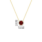 Load image into Gallery viewer, 1.5-carat-beautiful-halo-diamond-pendant-necklace-with-ruby-in-FDPD10984GRUDR-1.50CT-NL-YG-CS
