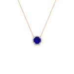 Load image into Gallery viewer, 1.5-carat-beautiful-halo-diamond-pendant-necklace-with-sapphire-in-FDPD10984GSABL-1.50CT-NL-RG-CS
