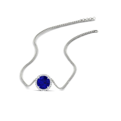 1.5 Carat Beautiful Halo Pendant Necklace