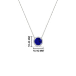Load image into Gallery viewer, 1.5-carat-beautiful-halo-diamond-pendant-necklace-with-sapphire-in-FDPD10984GSABL-1.50CT-NL-WG-CS

