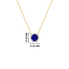Load image into Gallery viewer, 1.5-carat-beautiful-halo-diamond-pendant-necklace-with-sapphire-in-FDPD10984GSABL-1.50CT-NL-YG-CS