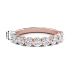 Load image into Gallery viewer, 1.5-carat-single-shared-prong-diamond-anniversary-band-in-rose-gold-FD9478B-NL-1.5-CT-RG
