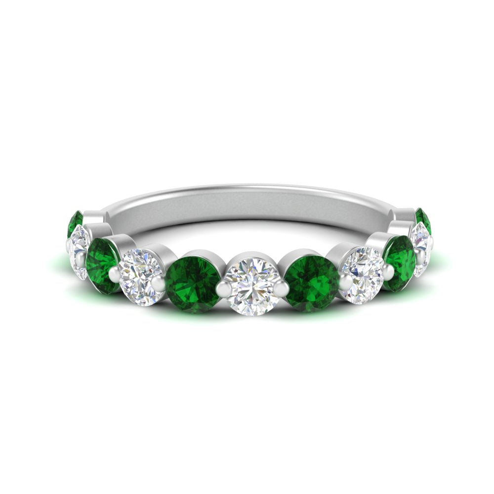 1.5-carat-single-shared-prong-diamond-anniversary-band-with-emerald-in-white-gold-FD9478BGEMGR-NL-1.50CT-WG