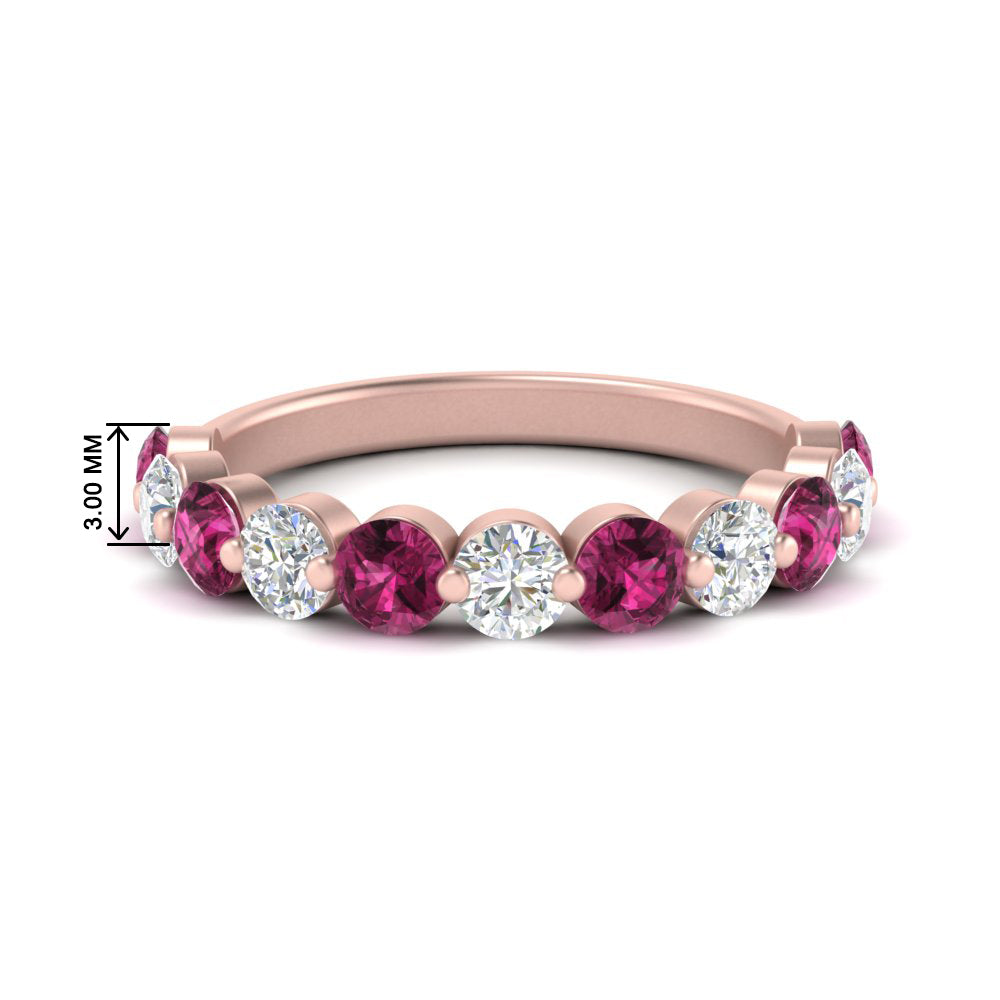 1.5-carat-single-shared-prong-diamond-anniversary-band-with-pink-sapphaire-in-rose-gold-FD9478BGSADRPI-NL-1.50CT-RG