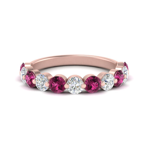 1.5-carat-single-shared-prong-diamond-anniversary-band-with-pink-sapphaire-in-rose-gold-FD9478BGSADRPI-NL-1.50CT-RG