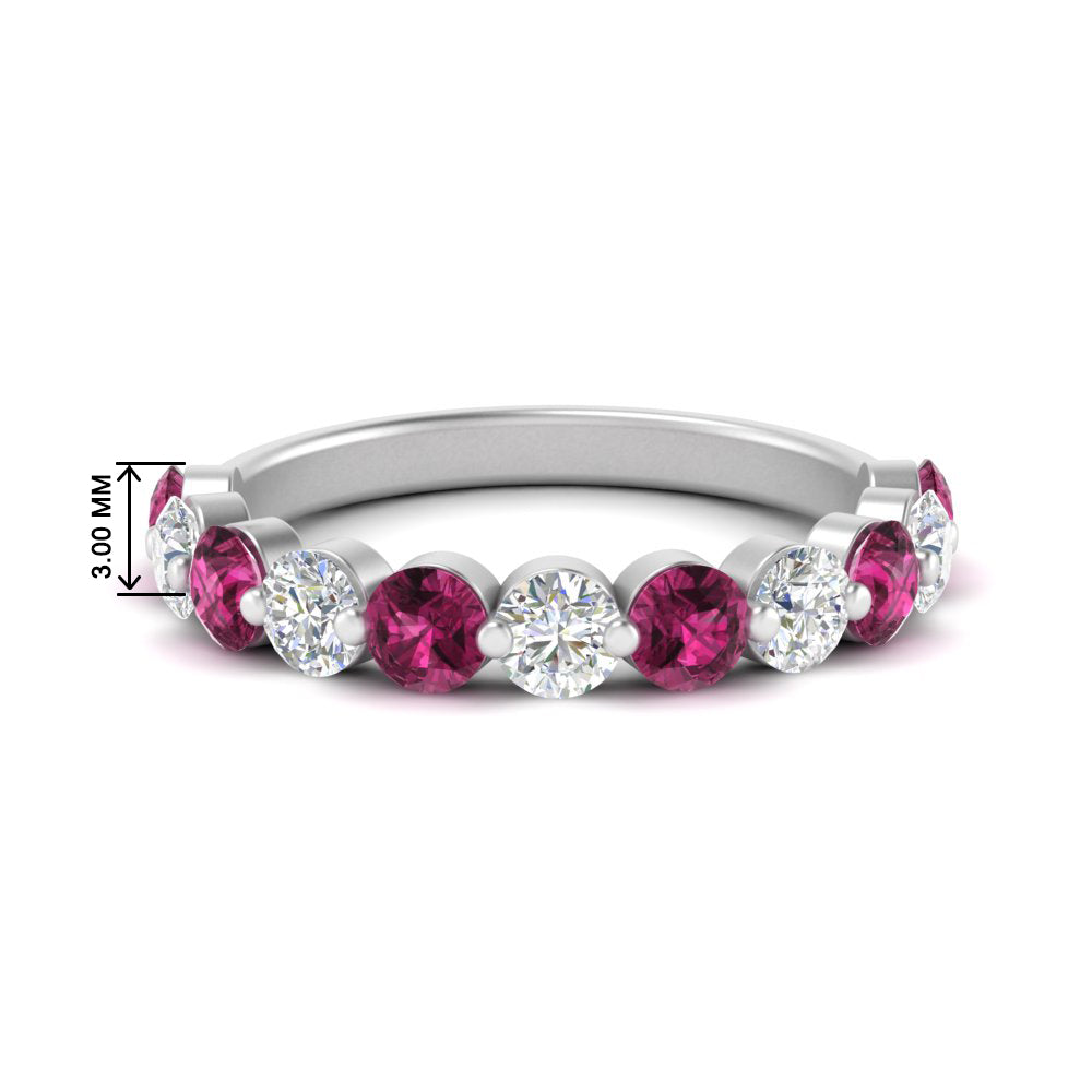 1.5-carat-single-shared-prong-diamond-anniversary-band-with-pink-sapphaire-in-white-gold-FD9478BGSADRPI-NL-1.50CT-WG