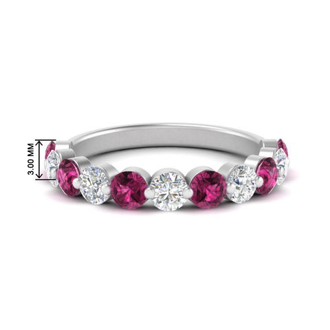 1.5-carat-single-shared-prong-diamond-anniversary-band-with-pink-sapphaire-in-white-gold-FD9478BGSADRPI-NL-1.50CT-WG