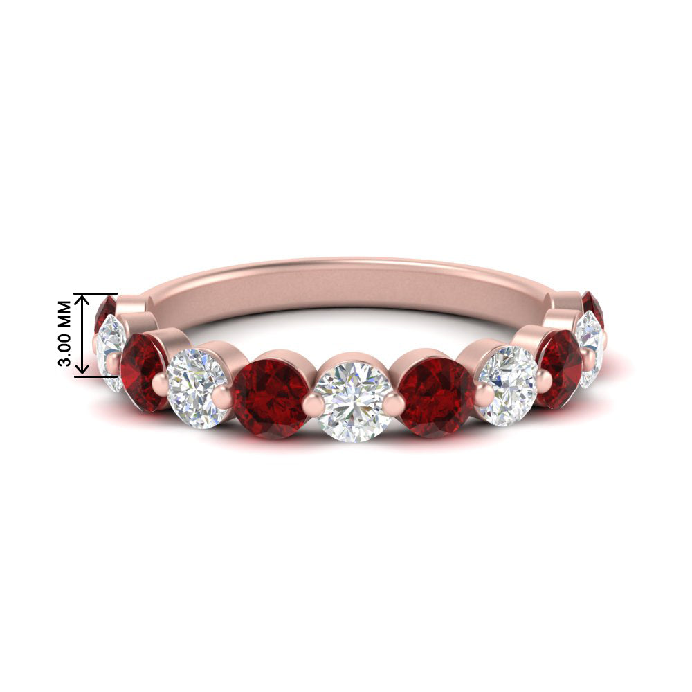 1.5-carat-single-shared-prong-diamond-anniversary-band-with-ruby-in-rose-gold-FD9478BGRUDR-NL-1.50CT-RG