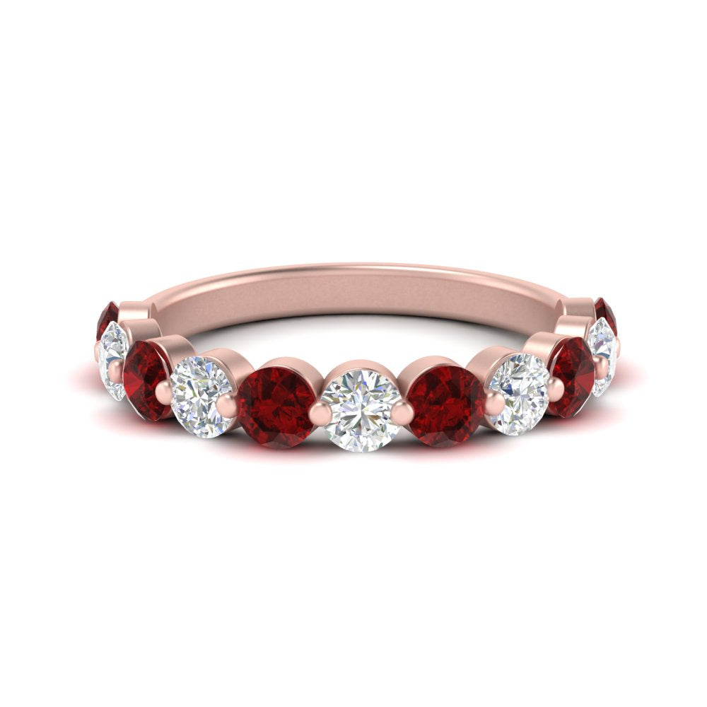 1.5-carat-single-shared-prong-diamond-anniversary-band-with-ruby-in-rose-gold-FD9478BGRUDR-NL-1.50CT-RG