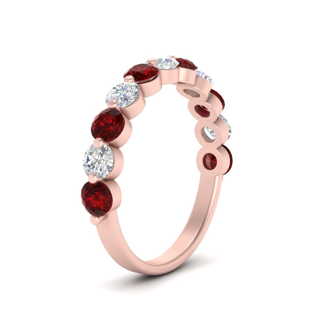 1.5-carat-single-shared-prong-diamond-anniversary-band-with-ruby-in-rose-gold-FD9478BGRUDR-NL-1.50CT-RG