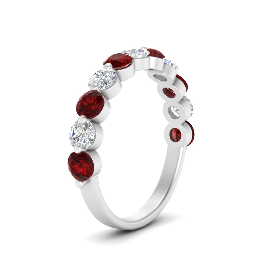 1.5-carat-single-shared-prong-diamond-anniversary-band-with-ruby-in-white-gold-FD9478BGRUDR-NL-1.50CT-WG