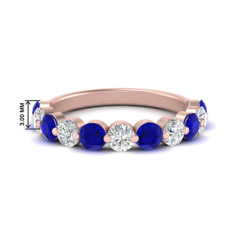 1.5-carat-single-shared-prong-diamond-anniversary-band-with-sapphaire-in-rose-gold-FD9478BGSABL-NL-1.50CT-RG