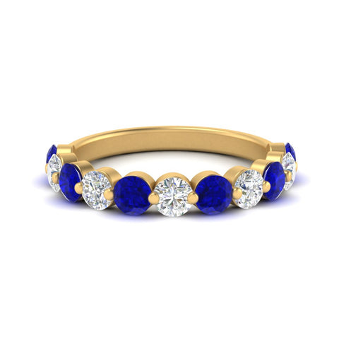 1.5-carat-single-shared-prong-diamond-anniversary-band-with-sapphaire-in-yellow-gold-FD9478BGSABL-NL-1.50CT-YG