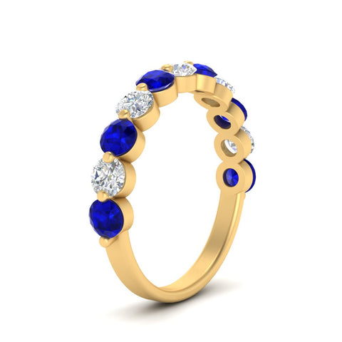 1.5-carat-single-shared-prong-diamond-anniversary-band-with-sapphaire-in-yellow-gold-FD9478BGSABL-NL-1.50CT-YG