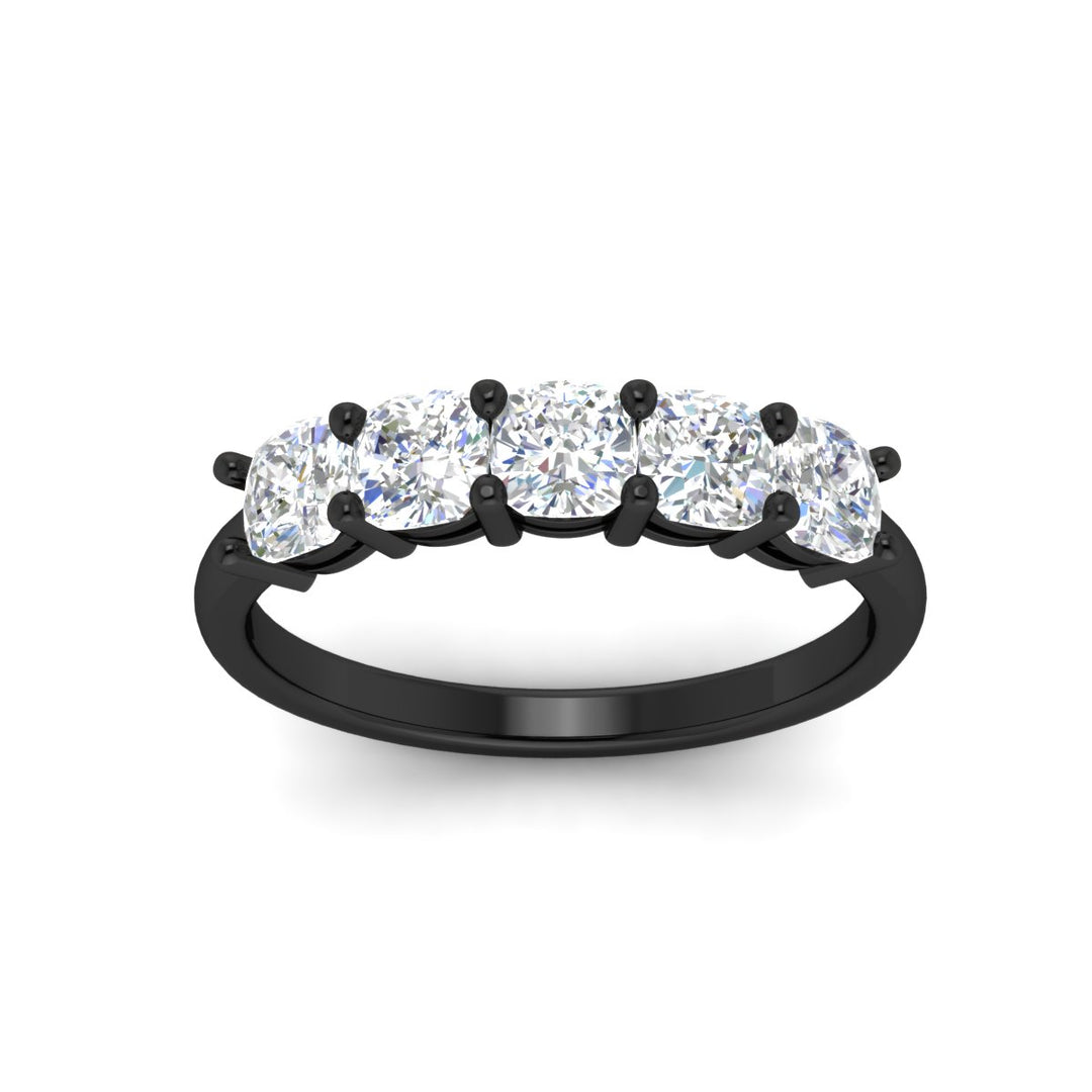 1.50 Ct Cushion Cut Diamond Five Stone Ring