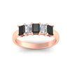 Load image into Gallery viewer, 1.5-ct-emerald-cut-black-diamond-anniversary-ring-in-rose-gold-fdwb8008emblackangle5-1.50ct-nl-rg
