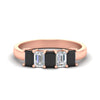 Load image into Gallery viewer, 1.5-ct-emerald-cut-black-diamond-anniversary-ring-in-rose-gold-fdwb8008emblacksleep-1.50ct-nl-rg