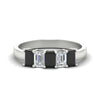 Load image into Gallery viewer, 1.50 Ct Emerald Cut 5 Stone Diamond Anniversary Ring
