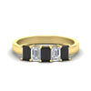 Load image into Gallery viewer, 1.5-ct-emerald-cut-black-diamond-anniversary-ring-in-yellow-gold-fdwb8008emblacksleep-1.50ct-nl-yg
