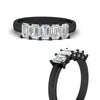 Load image into Gallery viewer, 1.5-ct-emerald-cut-diamond-anniversary-ring-in-black-gold-fdwb8008emangle3-1.50ct-nl-bg