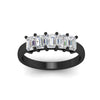 Load image into Gallery viewer, 1.5-ct-emerald-cut-diamond-anniversary-ring-in-black-gold-fdwb8008emangle5-1.50ct-nl-bg