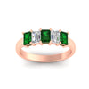 Load image into Gallery viewer, 1.5-ct-emerald-cut-emerald-anniversary-ring-in-rose-gold-fdwb8008emgemgrangle5-1.50ct-nl-rg