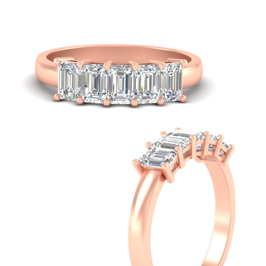 1.5-ct-emerald-cut-five-stone-diamond-band-in-rose-gold-fdwb8008emangle3-1.50ct-nl-rg