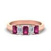 Load image into Gallery viewer, 1.5-ct-emerald-cut-pink-sapphire-anniversary-ring-in-rose-gold-fdwb8008emgsadrpisleep-1.50ct-nl-rg