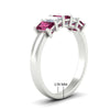 Load image into Gallery viewer, 1.5-ct-emerald-cut-pink-sapphire-anniversary-ring-in-white-gold-fdwb8008emgsadrpiangle2-1.50ct-nl-wg-hw