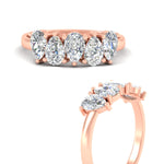 Load image into Gallery viewer, 1.5-ct-pear-shape-five-stone-diamond-band-in-rose-gold-fdwb8008peangle3-1.50ct-nl-rg.jpg